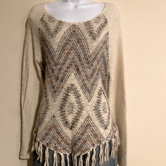 American Rag Sweaters - American Rag Fringed Sweater